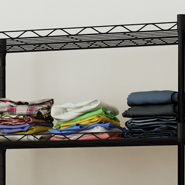 Modern Style Wardrobe Metal 2-Teir Adjustable Shelves Wardrobe Closet