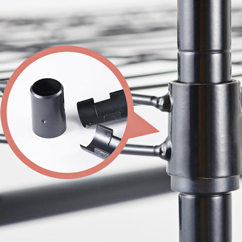 Modern Style Wardrobe Metal 2-Teir Adjustable Shelves Wardrobe Closet