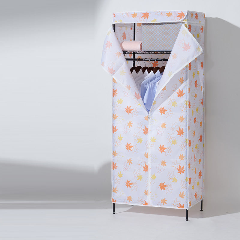 Modern Style Wardrobe Metal 2-Teir Adjustable Shelves Wardrobe Closet