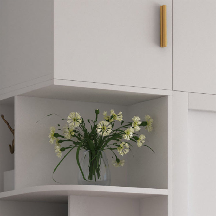 Contemporary Style Wooden Wardrobe Soft Close Door Wardrobe Closet with Drawer