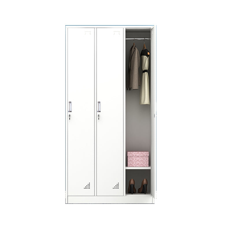 Contemporary Style Wardrobe Metal Wardrobe Closet with Doors