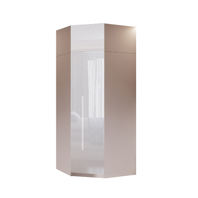 Contemporary Wooden Wardrobe White Colour Soft Close Door Wardrobe Closet