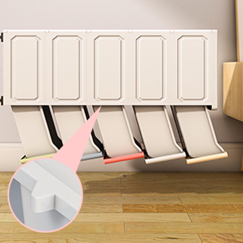 Contemporary 6-drawer Storage Cabinet Plastic Wardrobe Armoire