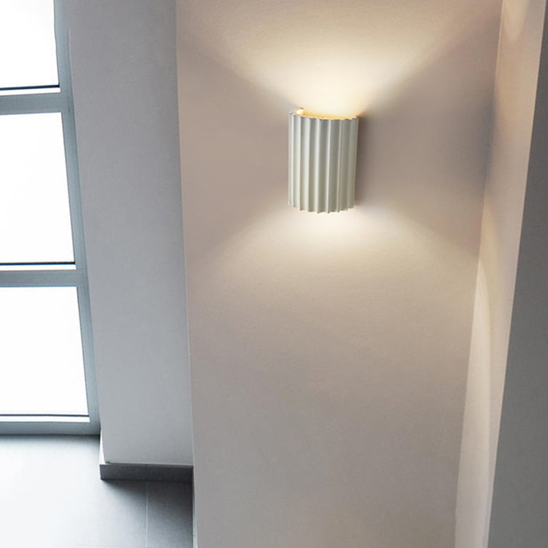 Cylinder Shape Wall Lighting Modern Style Resin 1 Lights Sconce Lamp for Bedroom