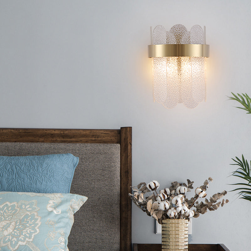 Geometric Sconce Light Fixtures Modern Style Glass 2 Lights Sconce Lights for Living Room Bedroom