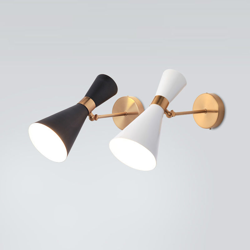 Geometric Shade 2-Lights Metal Reading Wall Lighting Modern Style Wall Mounted Lighting