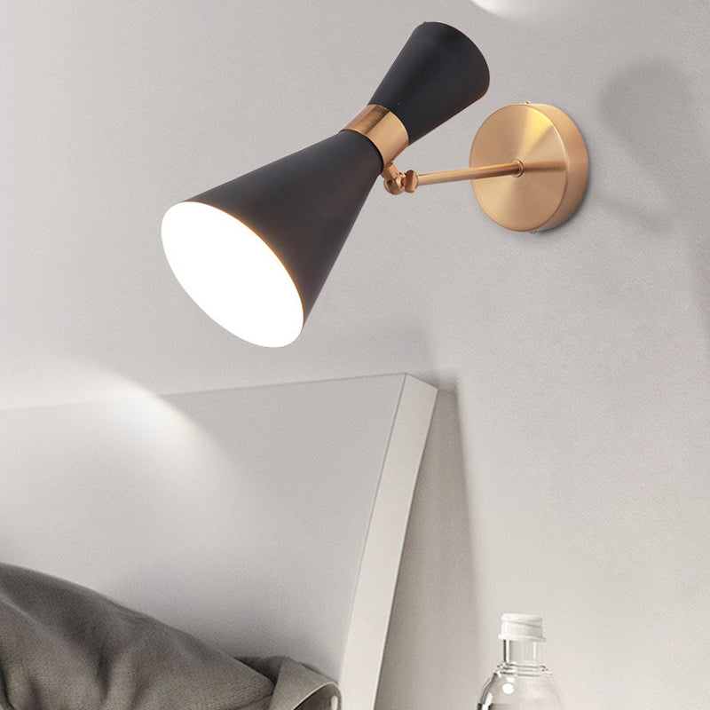 Geometric Shade 2-Lights Metal Reading Wall Lighting Modern Style Wall Mounted Lighting