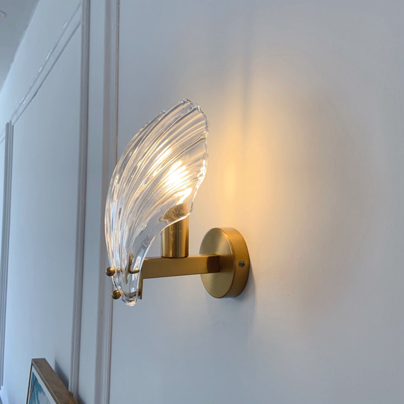 Glass Geometric Wall Sconce Lights Modern Style 1 Light Wall Mounted Lamps
