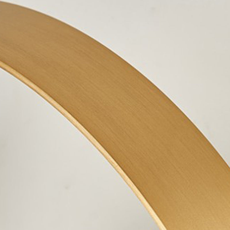 Nordic Style Brass Wall Sconce Black Round Shape Wall Light for Living Room