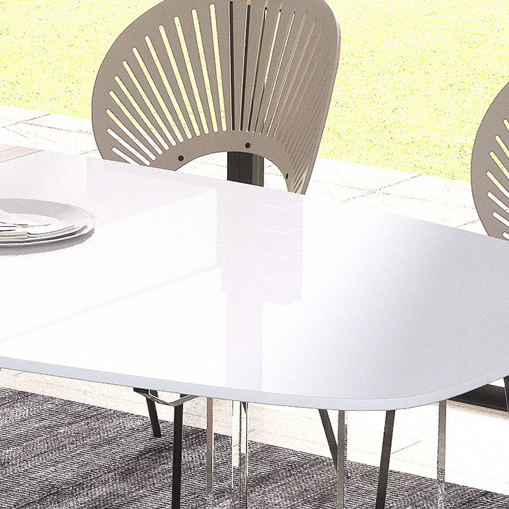 Contemporary Dining Set 1/2/4/5/6/7 Pcs Rectangle Dining Table with Windsor Chairs