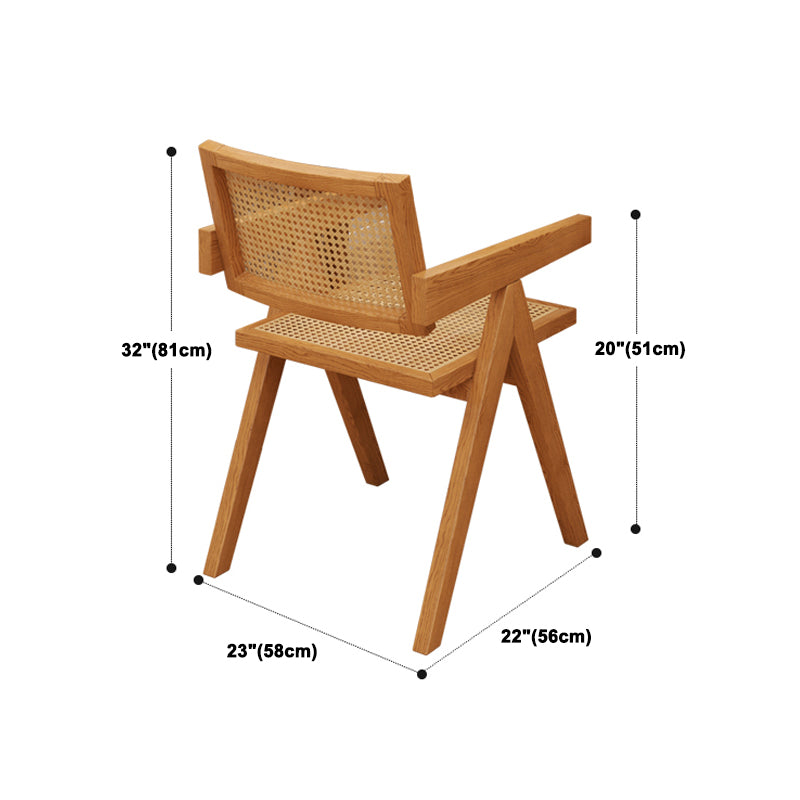 Modern Dining Set 1/2/4/5 Pcs Solid Wood Dining Table and Armless Chairs