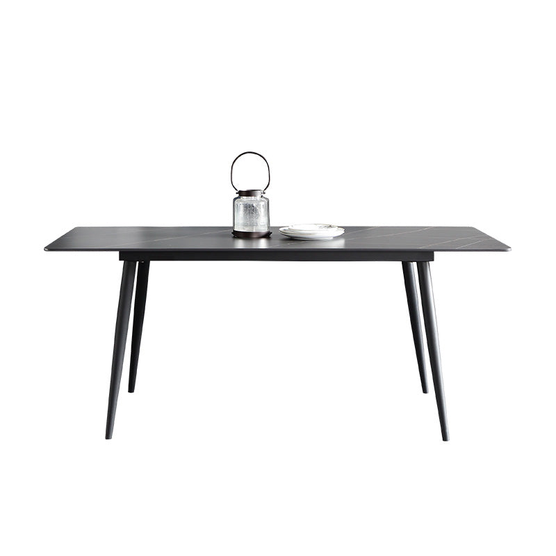 Black Stone 1/4/5/7 Pieces Dinette Set Rectangle Modern Indoor Dining Table Set
