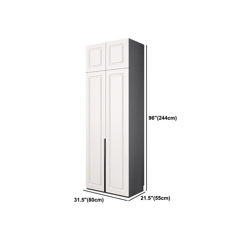 Modern Style Wooden Wardrobe Soft Close Door Wardrobe Closet with Drawer