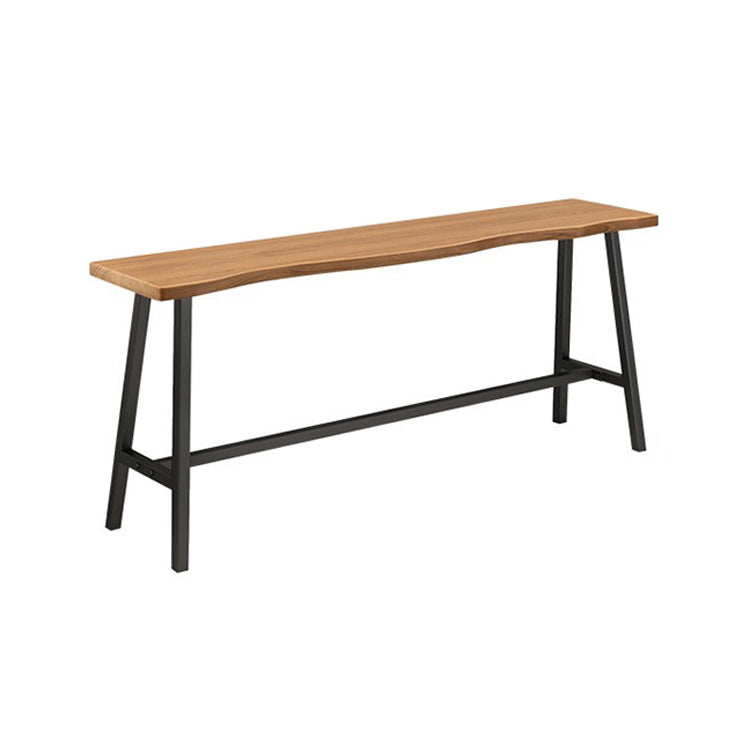 Solid Wood Bar Table Set Industrial 1/2/4 Pieces Metal Counter Set for Home Use