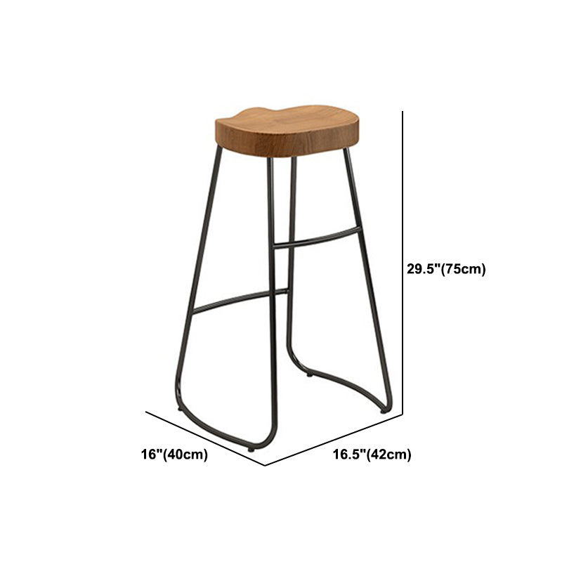 Solid Wood Bar Table Set Industrial 1/2/4 Pieces Metal Counter Set for Home Use