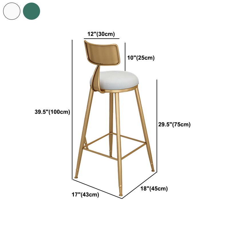 Glam1/3 Pieces Bar Table Set Rectangle Marble Counter Table with High Stools