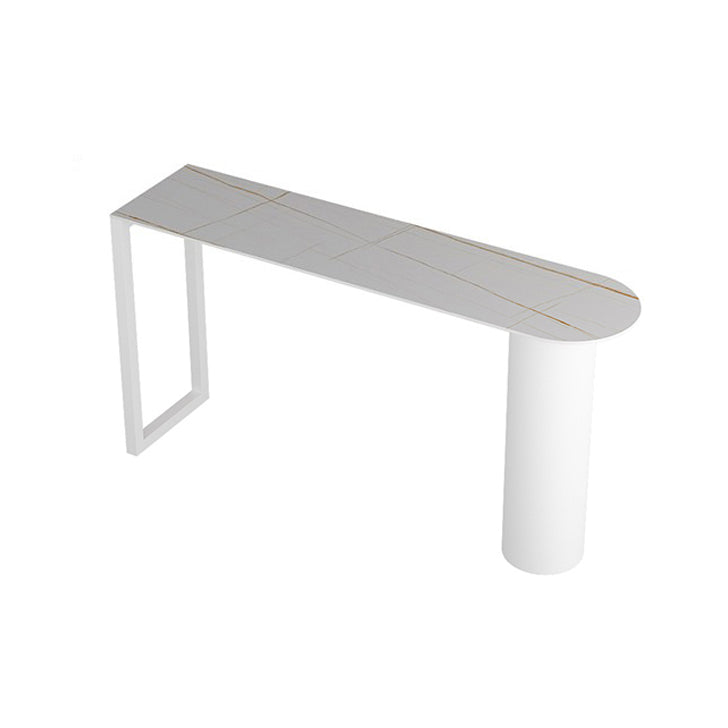 Modern Style 1/2/3/5 Pieces Sintered Stone Pub Table Set Fixed Table Counter Table