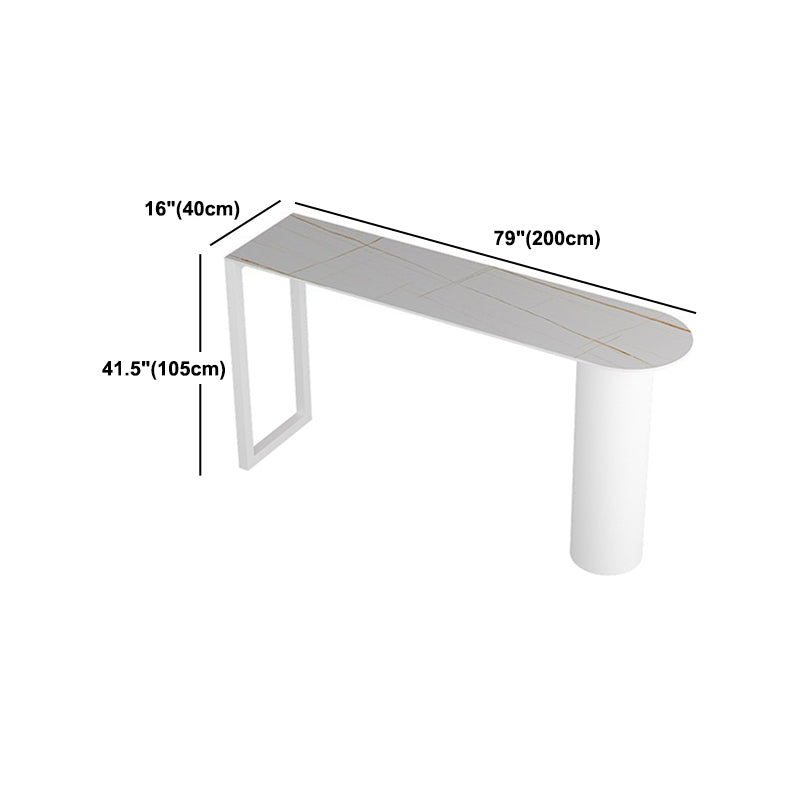 Modern Style 1/2/3/5 Pieces Sintered Stone Pub Table Set Fixed Table Counter Table