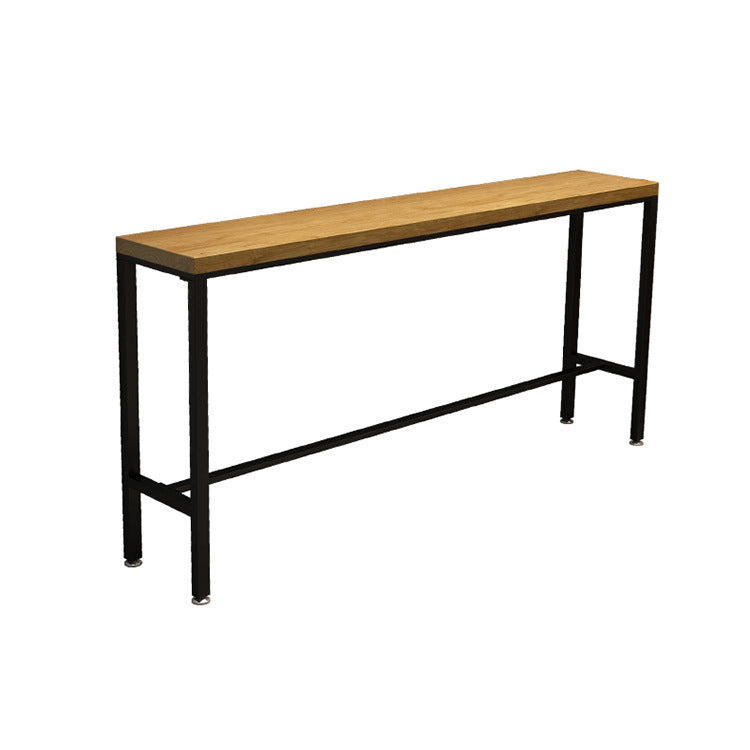 Industrial 1/2/6/11 Pieces Solid Wood Bar Table Set Fixed Counter Set for Home Use