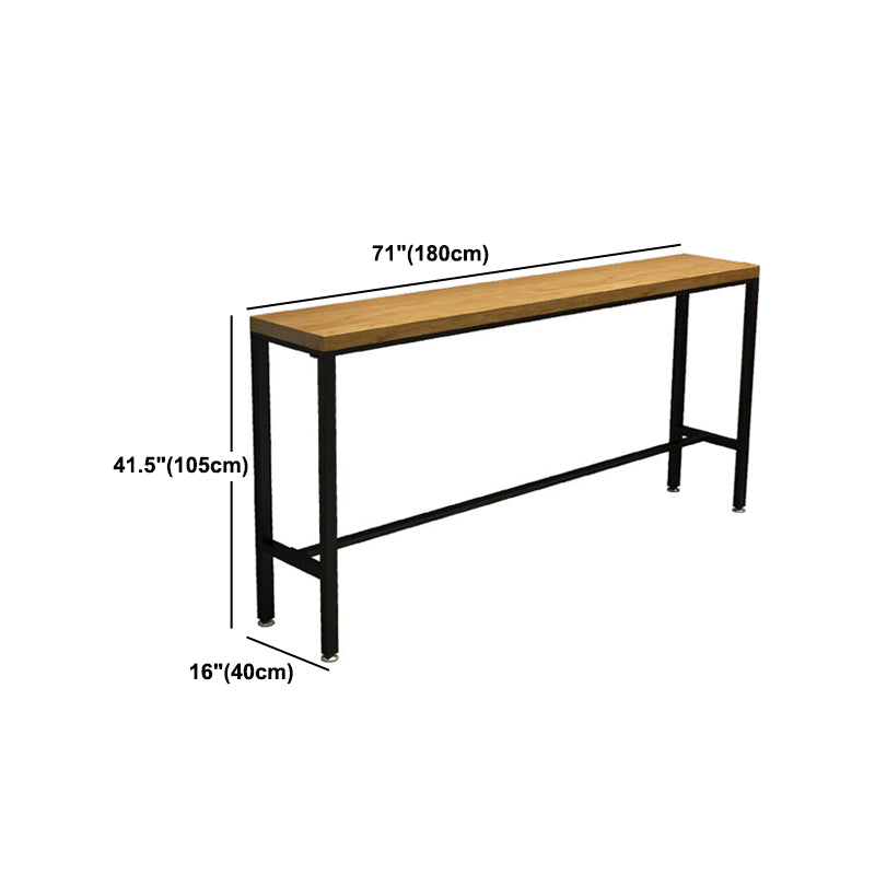Industrial 1/2/6/11 Pieces Solid Wood Bar Table Set Fixed Counter Set for Home Use