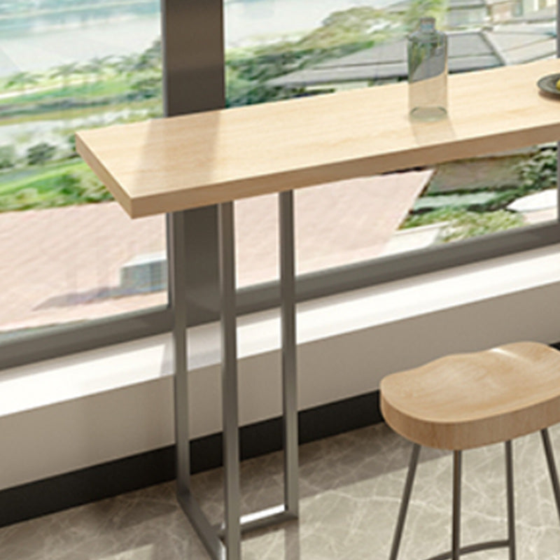 Modern 1/2/5/6 Pieces Bar Table Set Rectangle Bar Table with High Stools