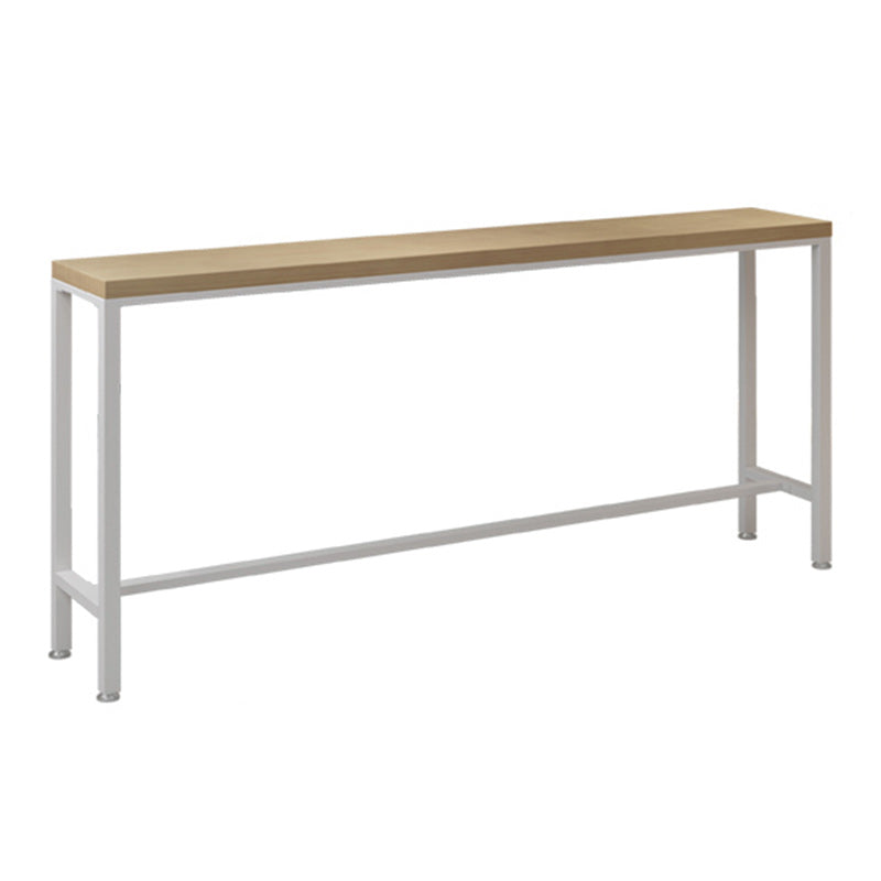 Modern Rectangular Pub Table Set 1/5/9 Pieces Wooden Counter Table with High Stools