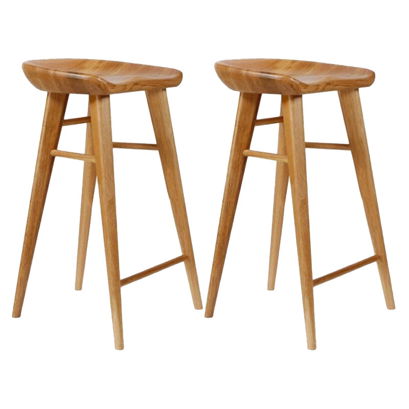 Modern Rectangular Pub Table Set 1/2/3 Pieces Wooden Counter Table with Backless Stools