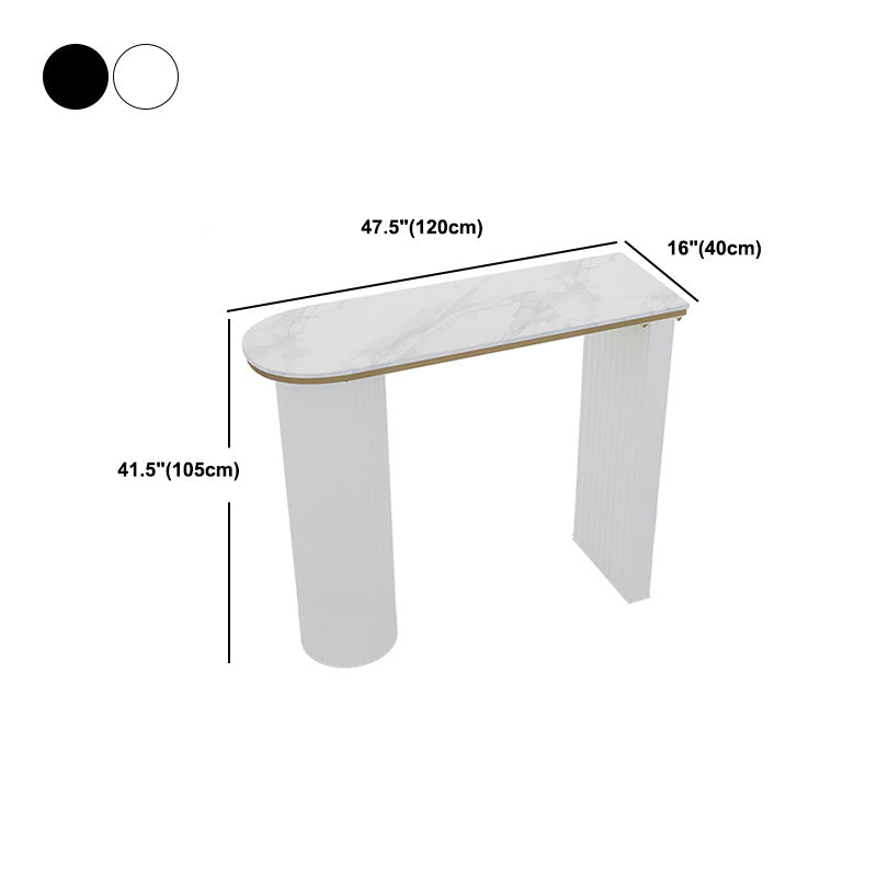 1/2/5 Pieces Modern Pub Table Set Irregular Shape Sintered Stone Top Counter Table Set