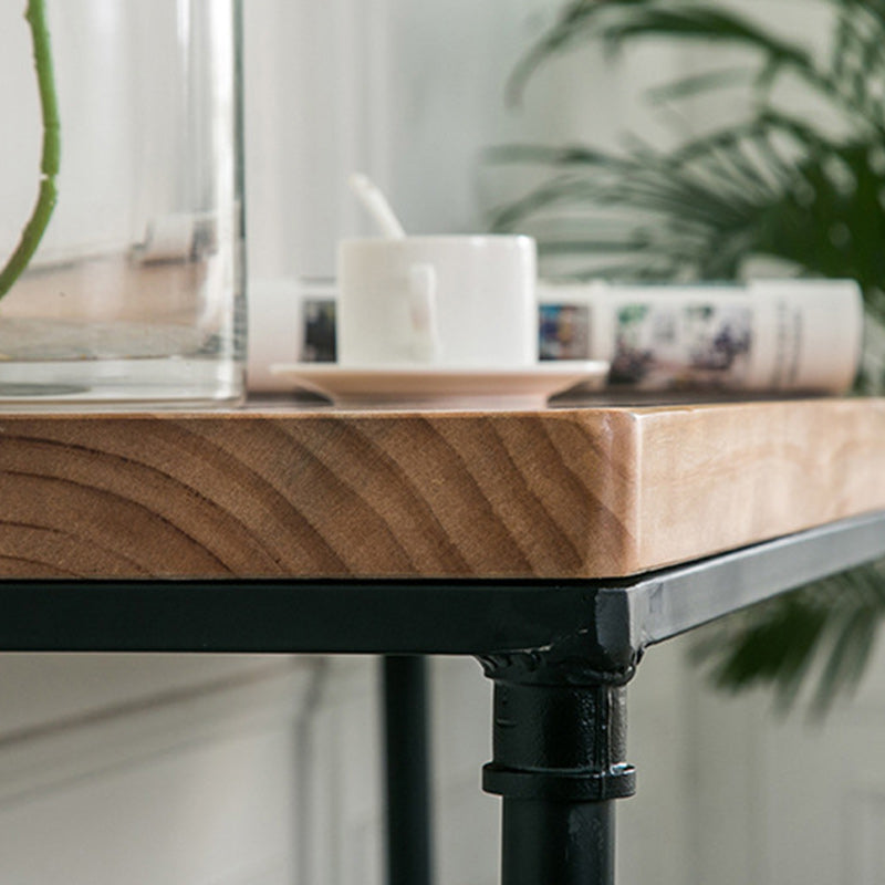 Industrial Style Bar Table Set 1/2/3 Pieces Rectangle Bar Table with High Stools