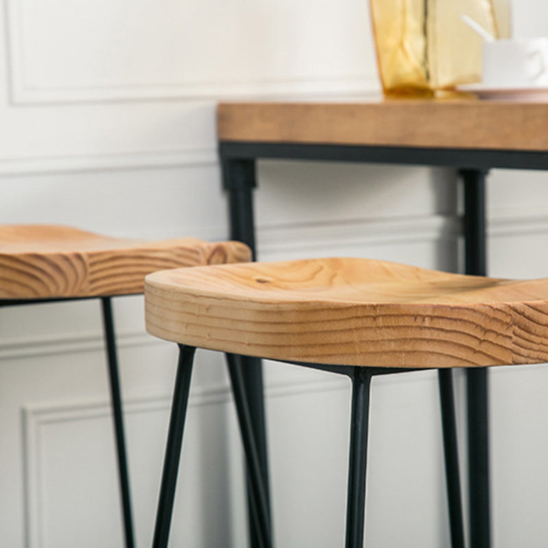 Industrial Style Bar Table Set 1/2/3 Pieces Rectangle Bar Table with High Stools