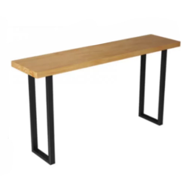 Modern Style 1/7 Pieces Bar Table Set Rectangle Pine Wood Counter Table for Balcony