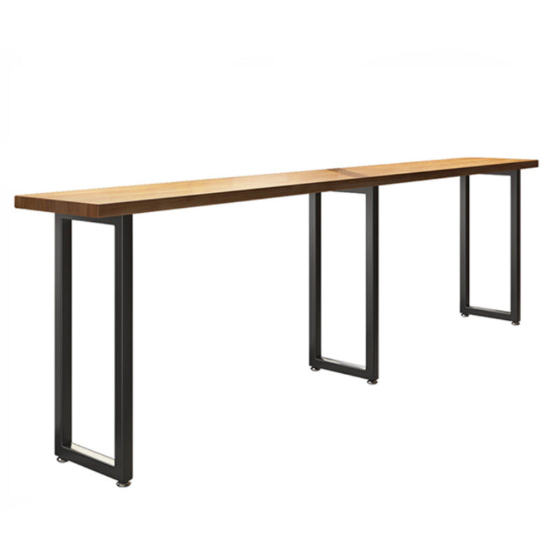 Modern Style 1/7 Pieces Bar Table Set Rectangle Pine Wood Counter Table for Balcony