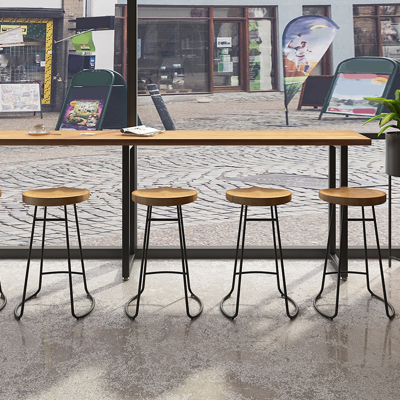 Modern Style 1/7 Pieces Bar Table Set Rectangle Pine Wood Counter Table for Balcony