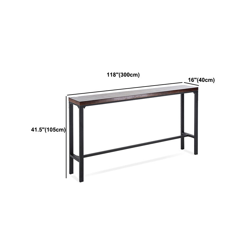 1/6/11 Pieces Industrial Rectangular Pub Table Set Solid Wood Counter Table Set