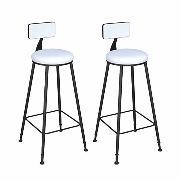 Contemporary 1/2/3 Pieces Bar Table Set Rectangle Stone Bar Table with Metal High Stools