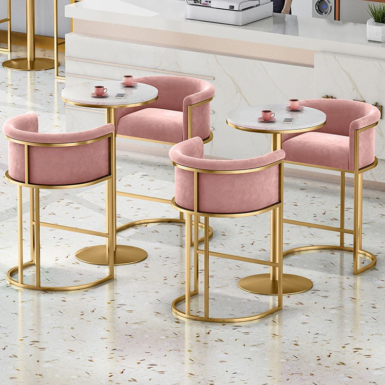 Glam Stone Bar Table Set 1/3 Pieces Round Counter Set for Home Use