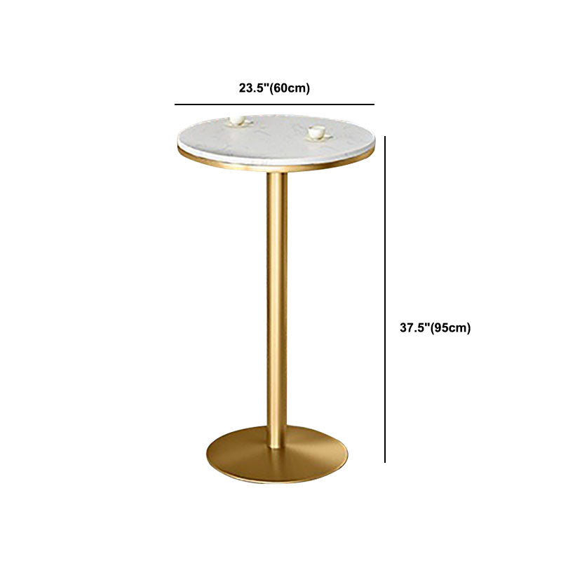 Glam Stone Bar Table Set 1/3 Pieces Round Counter Set for Home Use