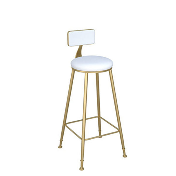 Glam 1/2/5 Pieces Bar Table Set Rectangle Bar Table with Metal High Stools for Home