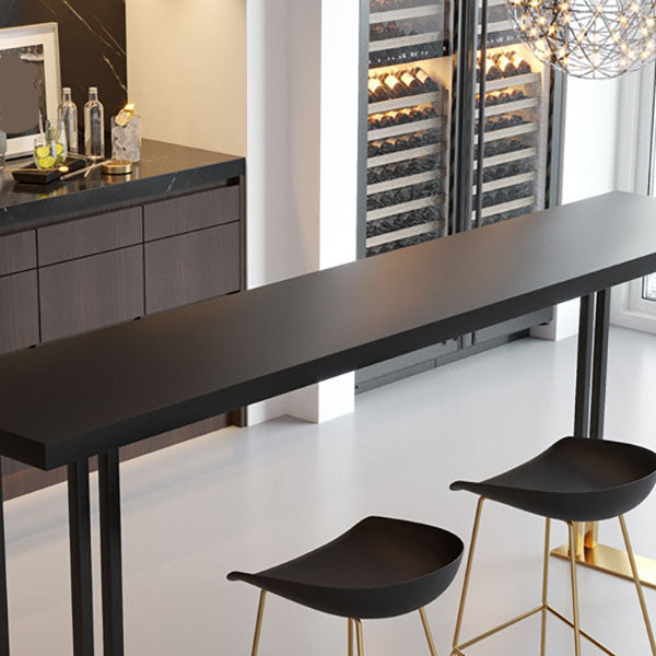 Industrial Style 1/2/3 Pieces Bar Table Set Rectangle Bar Table with High Wood Stools