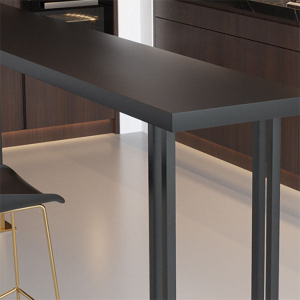 Industrial Style 1/2/3 Pieces Bar Table Set Rectangle Bar Table with High Wood Stools