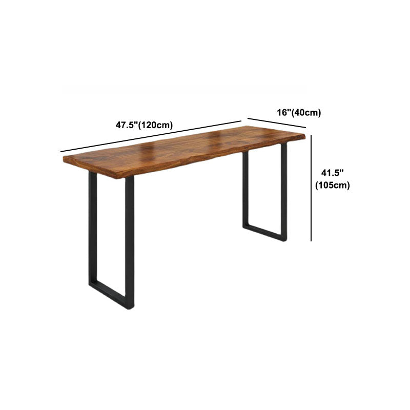 1/2/5 Pieces Rectangular Counter Set Industrial Solid Wood Bar Table Set for Home Use
