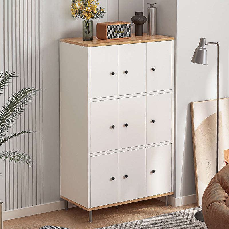 Horizontal Wooden Combo Dresser Contemporary Chest with Door