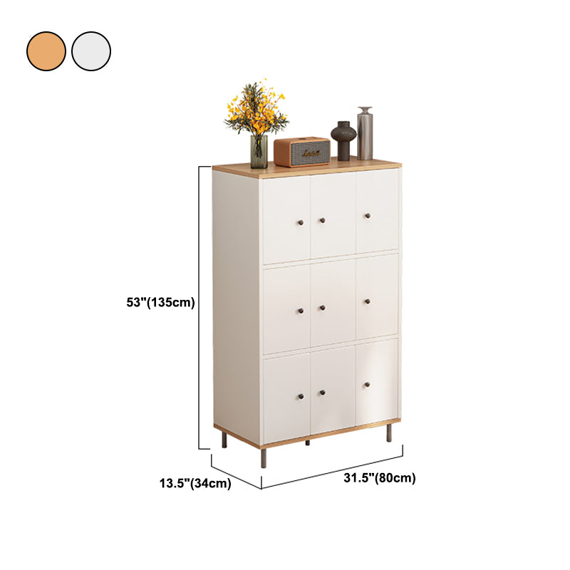 Horizontal Wooden Combo Dresser Contemporary Chest with Door