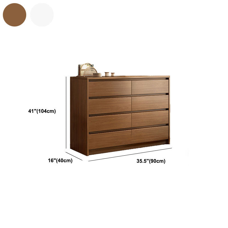 Contemporary Chest Dresser Wooden Storage Chest with Soft-Close Drawers