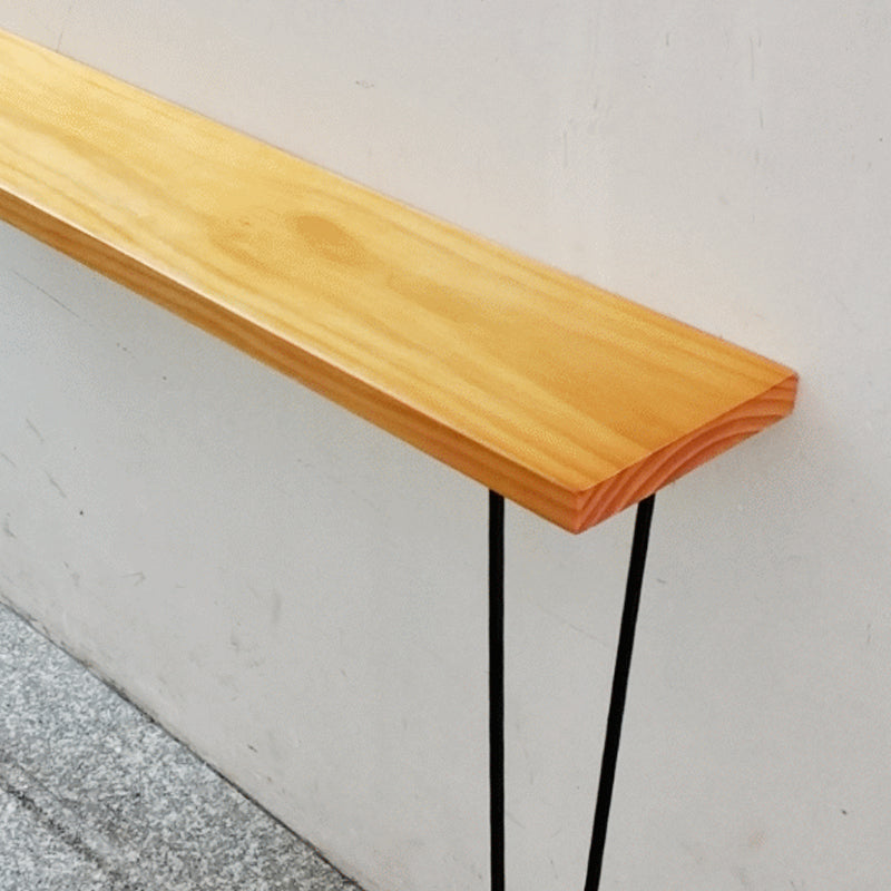 Contemporary Console Table Pine Solid Wood Rectangle Console Table