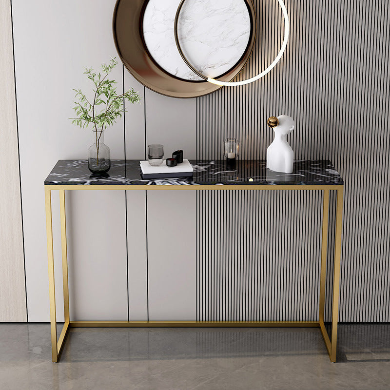 11.8 Inch Wide Console Table Rectangle Metal Contemporary End Table