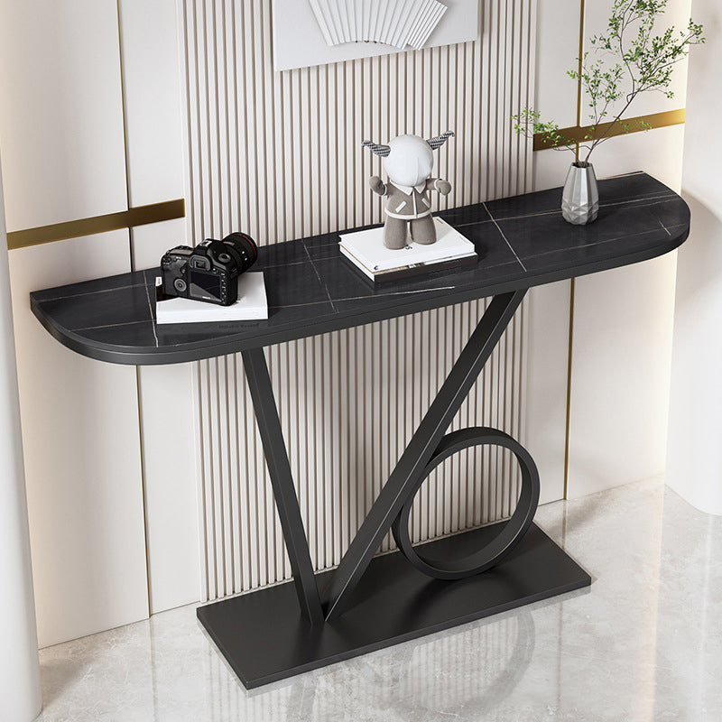 Glam Slate Console Table 11.8 Inch Wide Stain Resistant Console