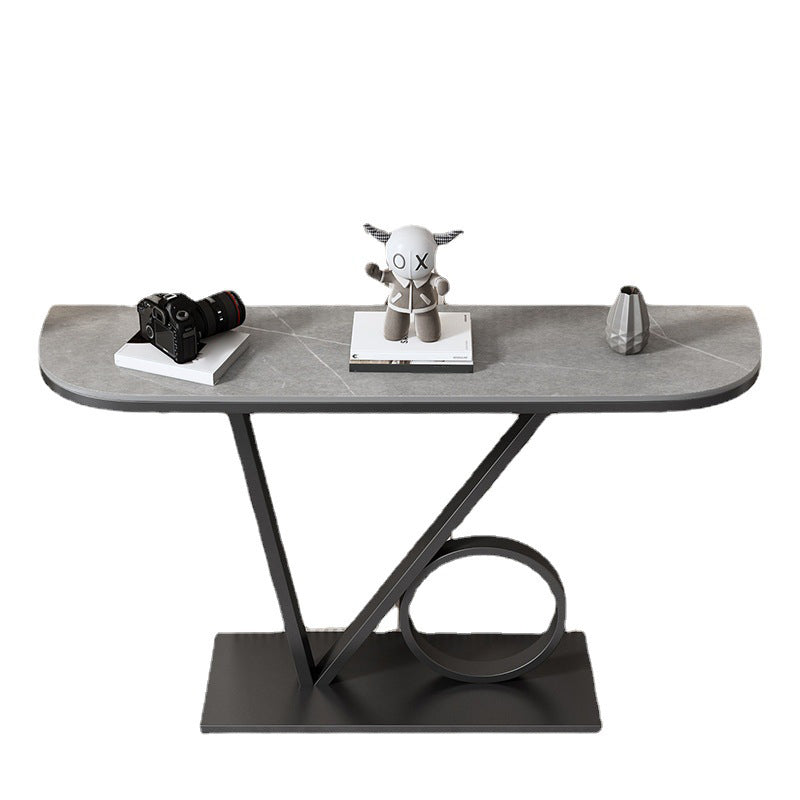 Glam Slate Console Table 11.8 Inch Wide Stain Resistant Console