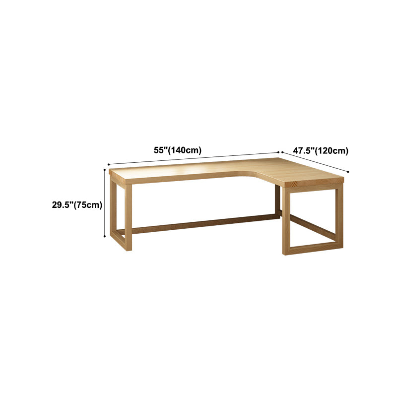 Modern Minimalist Wood Office Desk 29.6" H Writing Desk for Office and Living Room