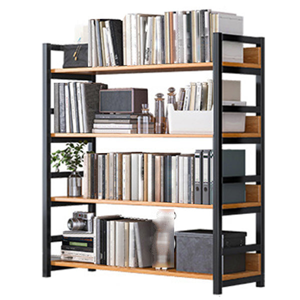 Open Wooden Bookcase Modern Minimalist Home Office Bookshelf